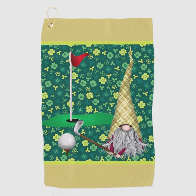 My Lucky Gnome Golf Towel (Front)