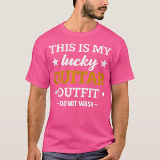 My Lucky Guitar Outfit Musician Guitarist Acoustic T-Shirt