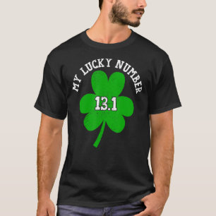 My Lucky Number 131 Irish Runner Shamrock St Patri T-Shirt