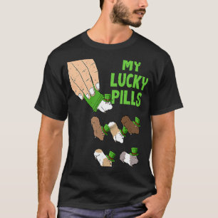 My Lucky Pills Hamster St Patricks Day Cute Hammy T-Shirt