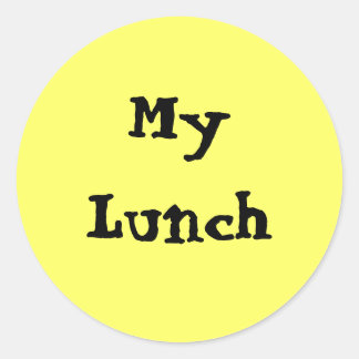My Lunch Classic Round Sticker