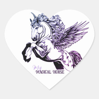 My Magical Horse Heart Stickers