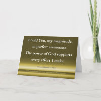 My Magnitude A Course In Miracles Greetings Card