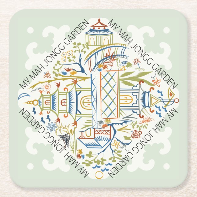 My Mah Jongg Garden Coasters (Front)