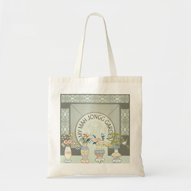 My Mah Jongg Garden Tote Bag (Front)