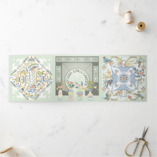 My Mah Jongg Garden Trifold Card