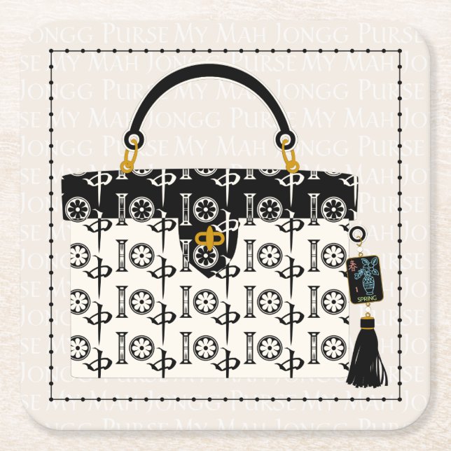 My Mah Jongg Purse Coasters (Front)