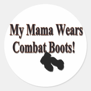My Mama Wears Combat Boots Sticker
