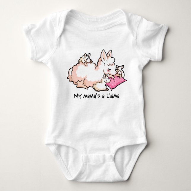 My Mama's a Llama Baby Bodysuit (Front)
