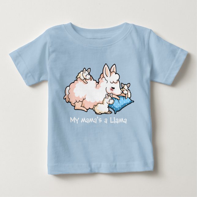 My Mama's a Llama Baby T-Shirt (Front)
