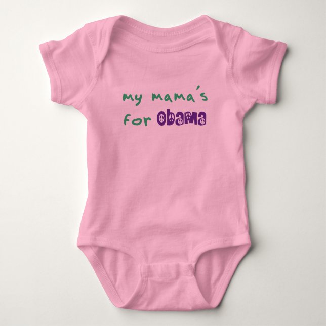 My Mama's For Obama Bodysuit (Front)