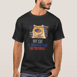 My Manx Cat Smarter Than President Anti Joe Biden T-Shirt
