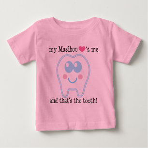 My Masiboo Loves Me Funny Tooth design Baby T-Shirt