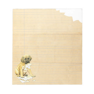 My Mastiff Ate My Homework Notepad