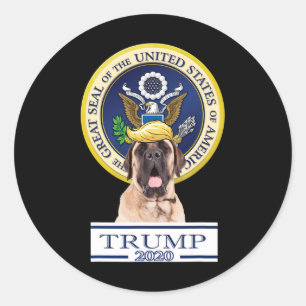 My Mastiff For Trump  Classic Round Sticker