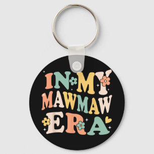 My Mawmaw Era Funny Sarcastic Groovy Retro Mothers Key Ring