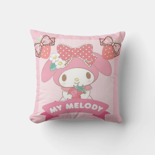 My Melody Throw Pillow (Front)