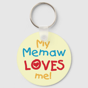 My Memaw Loves Me T-shirts and Gifts Key Ring
