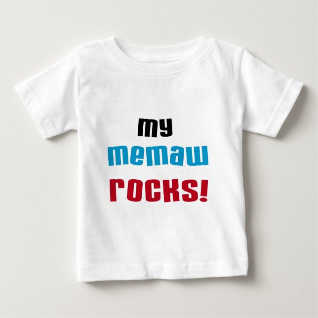 My Memaw Rocks T-shirts and Gifts (Front)