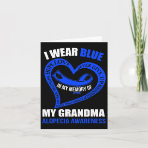 My Memory Of My Grandma Alopecia Awareness Card
