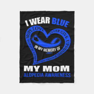 My Memory Of My Mum Alopecia Awareness Fleece Blanket