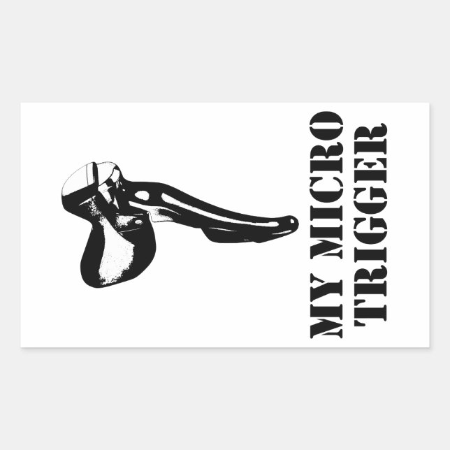 My Micro Trigger Rectangular Sticker (Front)