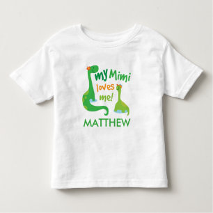 My Mimi Loves Me Personalised Dinosaur T-shirt
