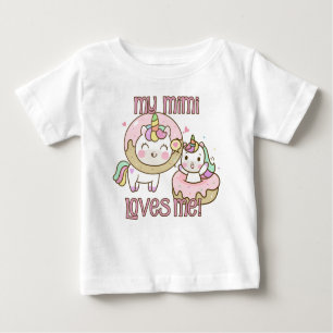 My Mimi Loves Me Unicorns Baby T-Shirt