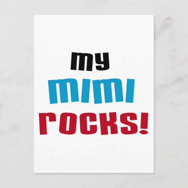 My Mimi Rocks T-shirts and Gifts Postcard (Front)