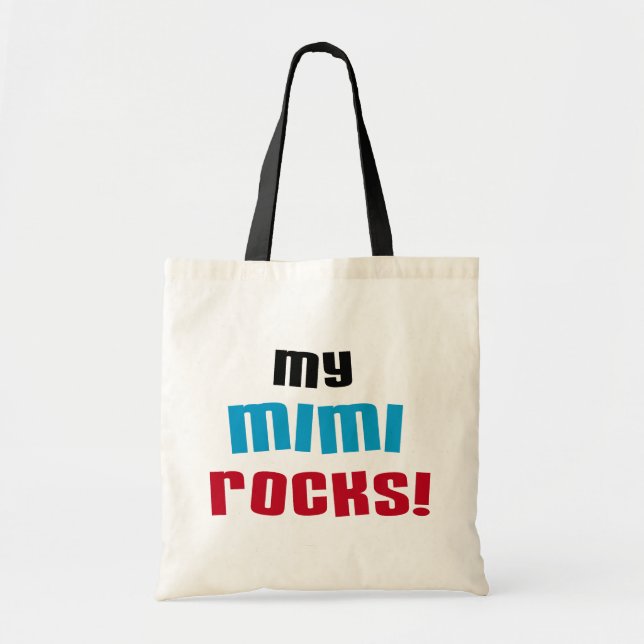 My Mimi Rocks T-shirts and Gifts Tote Bag (Front)