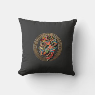 My Mind Is A Universe Vintage Psychedelic Silhouet Cushion