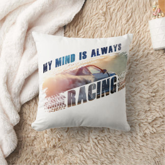 My Mind is Always Racing Men’s & Women’s Car Love Cushion