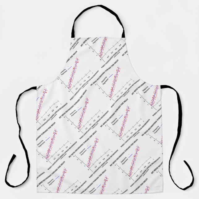 My Mind Regresses Towards Mean Linear Regression Apron (Front)