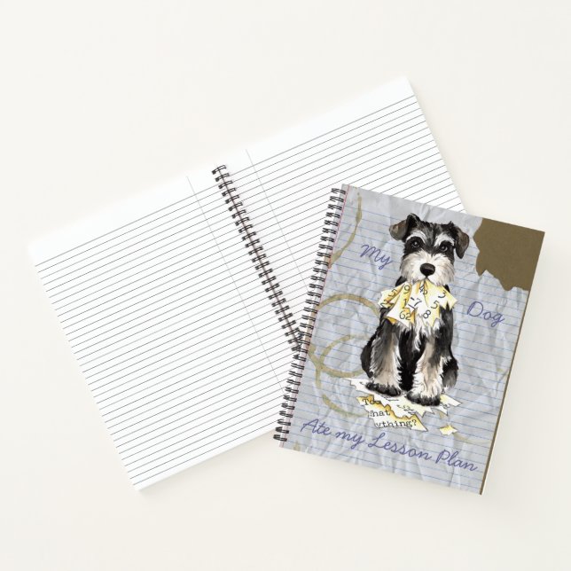 My Mini Schnauzer Ate my Lesson Plan Notebook (Inside)