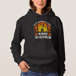 My Miniature Pinscher Dog Ride Witch Shotgun Hallo Hoodie