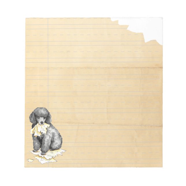 My Miniature Poodle Ate My Homework Notepad (Front)