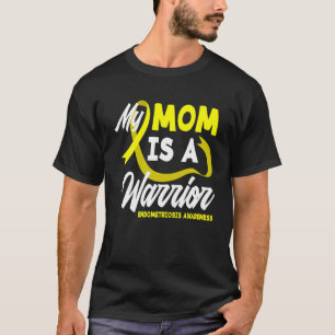 My Mom Is A Warrior Yellow Ribbon Endometriosis Aw T-Shirt
