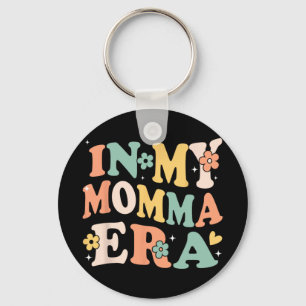 My Momma Era Funny Sarcastic Groovy Retro Mothers Key Ring