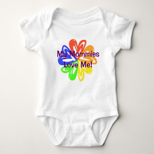 My Mommies Love Me Baby Bodysuit (Front)