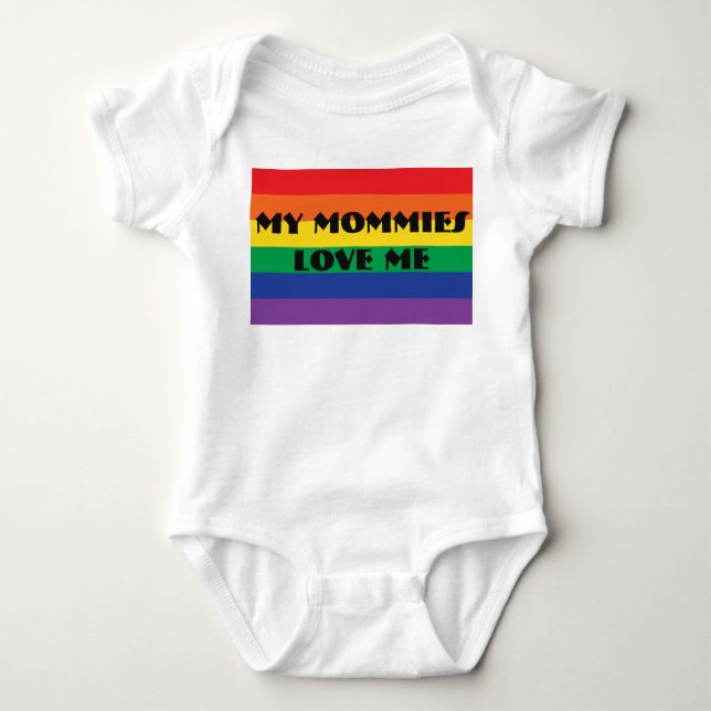 My Mommies Love Me Baby Bodysuit (Front)
