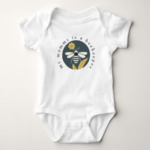 "My mommy is a beekeeper" infant one-piece  Baby Bodysuit