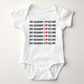 MY MOMMY LOVES ME - RED HEART Baby Bodysuit 