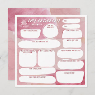 My mommy_personalisised thank you card