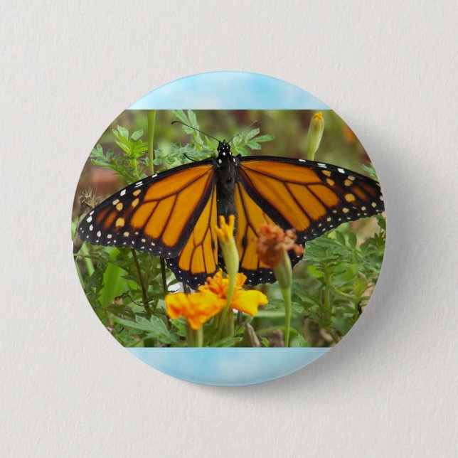 My Monarch Butterfly-button 6 Cm Round Badge (Front)