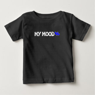 My Mood – Blue Hearts Expression Cute Baby T-Shirt