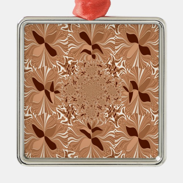 My Morning Coffee Colours Metal Ornament (Front)