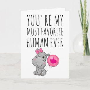 My Most Favourite Human Valentines Day Holiday Card