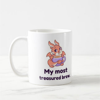 My Most Treasured Brew Cute Tea Dragon Coffee Mug
