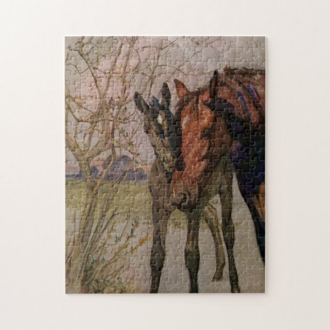 My Mother & I - Sewell Black Beauty book painting Jigsaw Puzzle (Vertical)