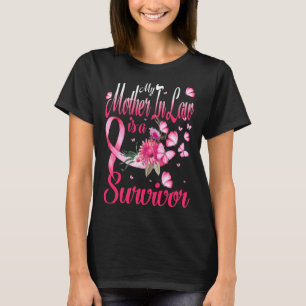 My Mother In Law Is A Survivor Butterfly Breast Ca T-Shirt